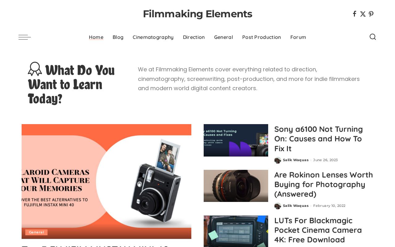 Filmmaking Elements